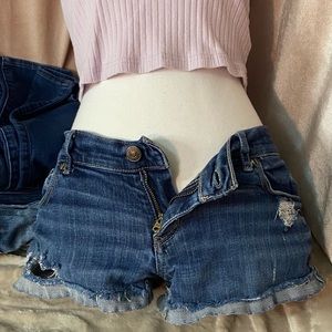 Abercrombie and Fitch jean short shorts size 4 w27